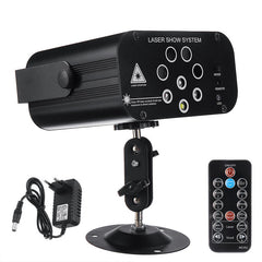 30W RGBW LED 128 Pattern Stage Light Auto/Voice/Remote Control DJ Club KTV Disco AC110-240V
