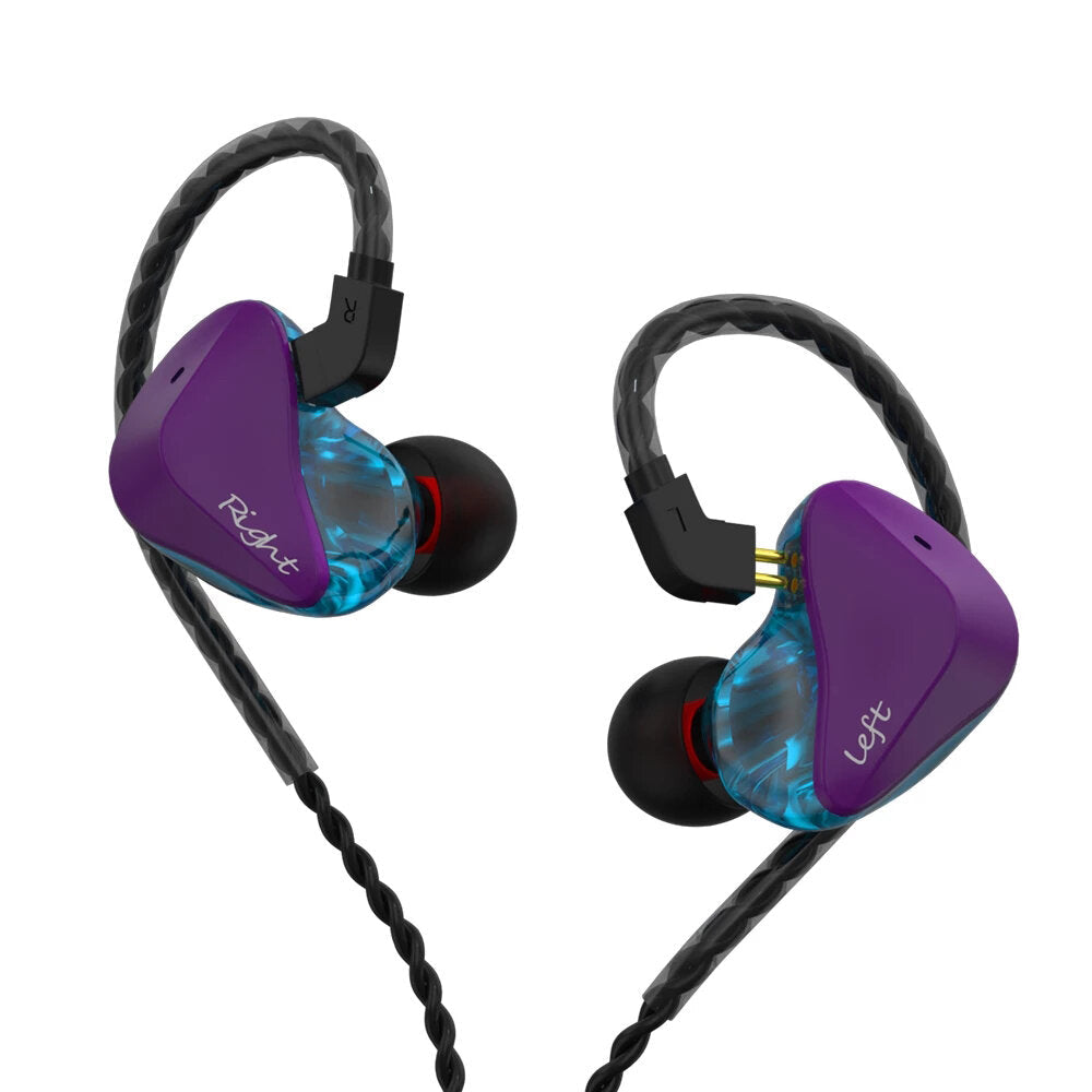 Dynamic Wired In-Ear Earphones Monitor Noise Cancelling Sport Music Headphones with Detachable Cable