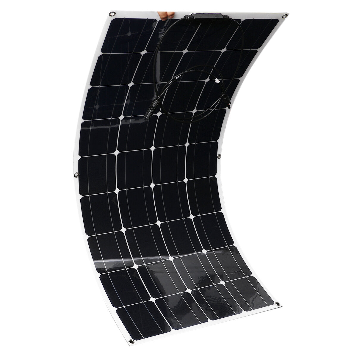 2 Pcs 100W 18V PET Solar Panel Kit Battery Charger Power Bank Camping Travel Generator