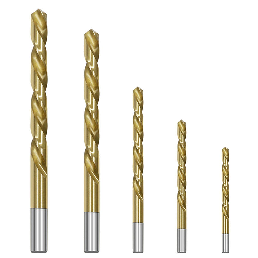 10Pcs HSS EX1-EX5 Damaged Screw Extractor Set and 5/64-19/64 Inch Left Hand Drill Bit Set Easily Remove Stripped or Damaged Screws