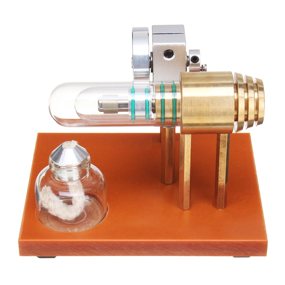Hot Air Stirling Engine Model Science Toy Physical Principle Metal Model Toys