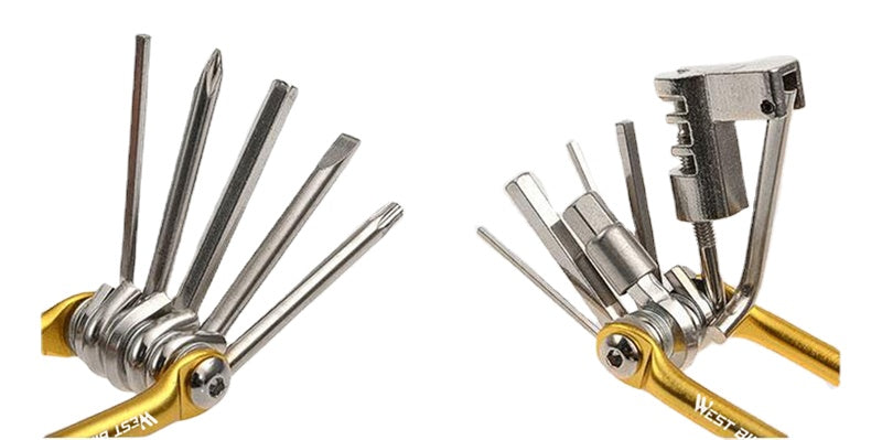 11-in-1 Bicycle Repair Tools Kit Multifunction Hex Spoke Cycling Screwdrivers Tools Tyres Lever Allen Wrench MTB Bike Tools