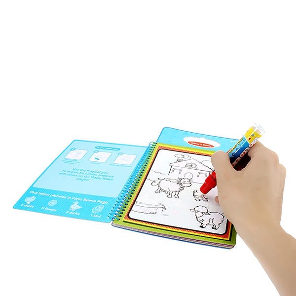 Magic Children Water Drawing Book With 1 Magic Pen / 1Coloring Book Water Painting Board