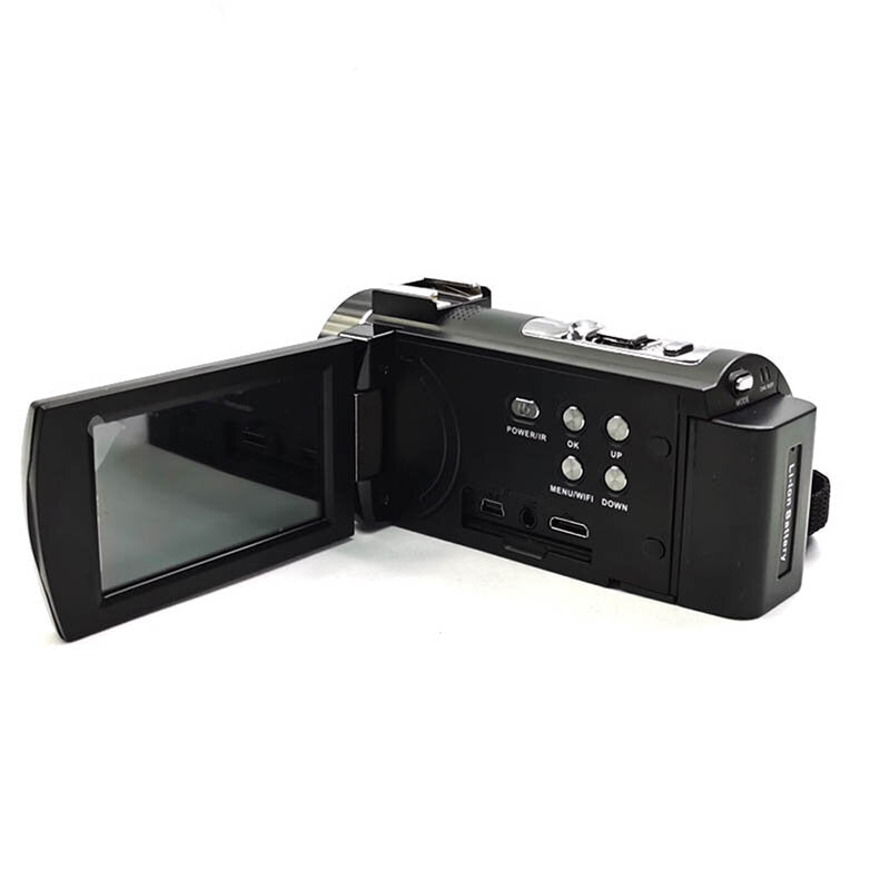 Digital Camcorder HD 4K 3 inch IPS Touch Screen Vlog DV Camera IR Night Vision 2.4G WIFI 16X Digital Zoom with Microphone