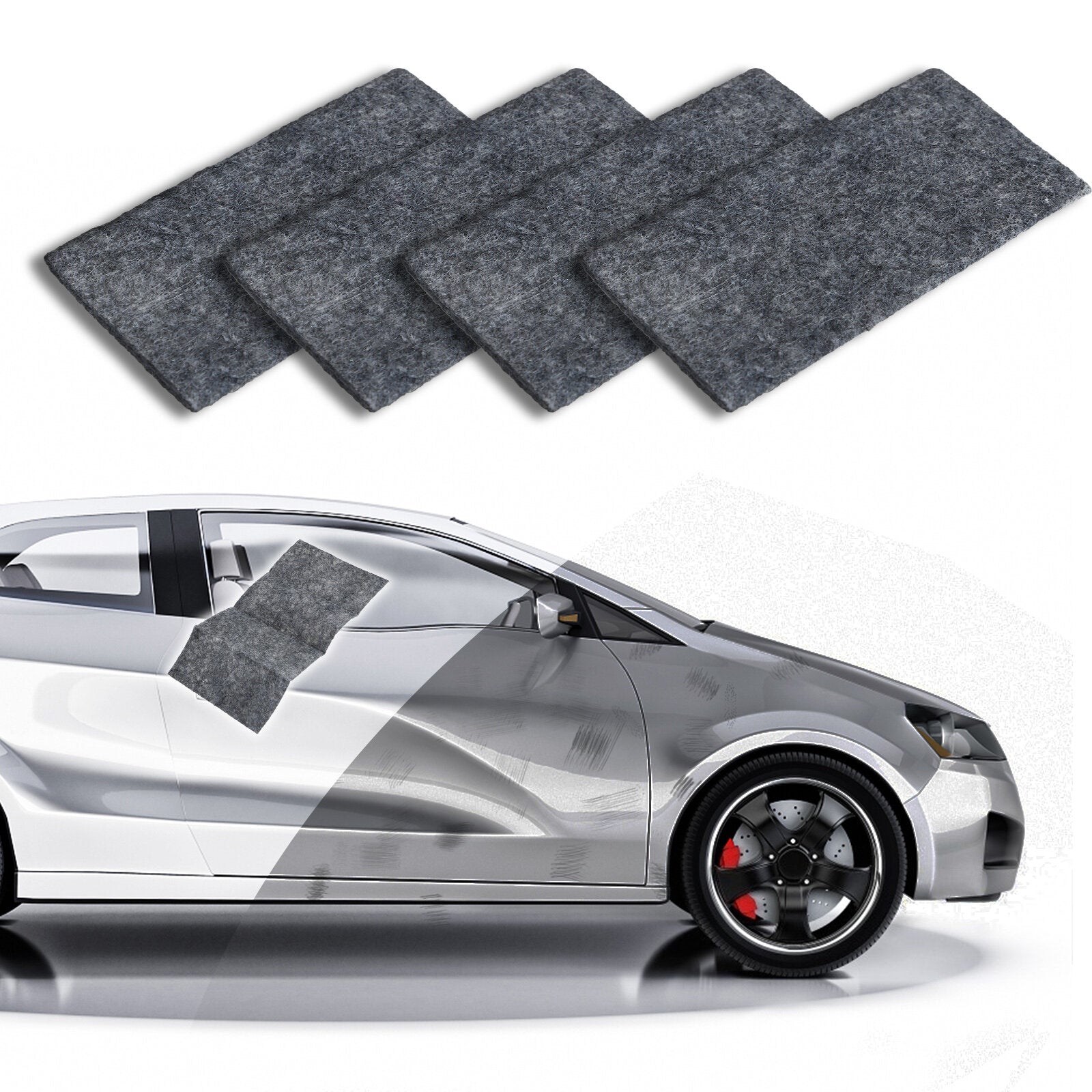 4pcs Magic Car Scratch Remover Cloth