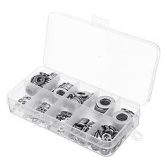 400Pcs 304 Stainless Steel Flat Washer Round Assortment Set M2/2.5/3/4/5/6/8/10