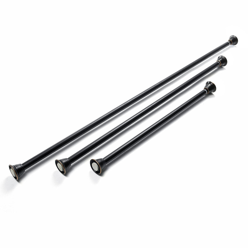 Extendable Telescopic Shower Curtain Pole Rod Bath Door Window Stainless Steel