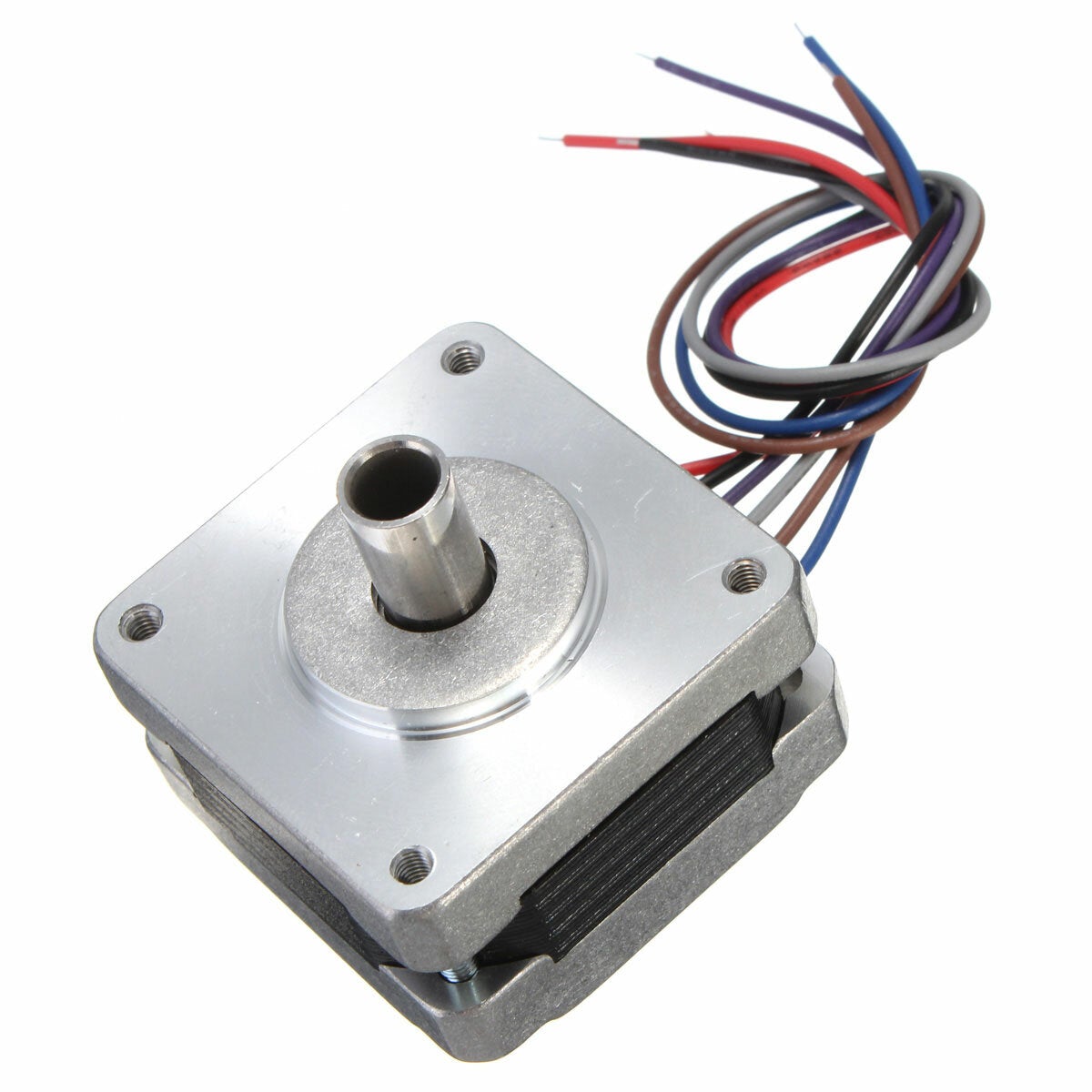 2Pcs 39MM Hollow Shaft Hybrids Stepper Motor 4 Phase 5 Wire Square 1.8 Degrees Stepper Motor