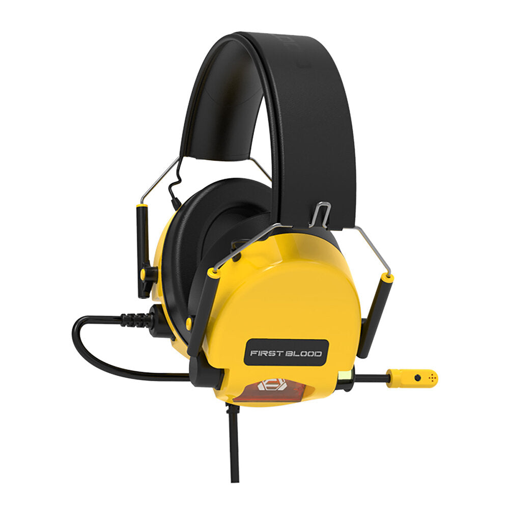 Gaming Headset Foldable Headphone with Virtual 7.1 One-way Noise Reduction Microphone Colorful Light for PC Laptop