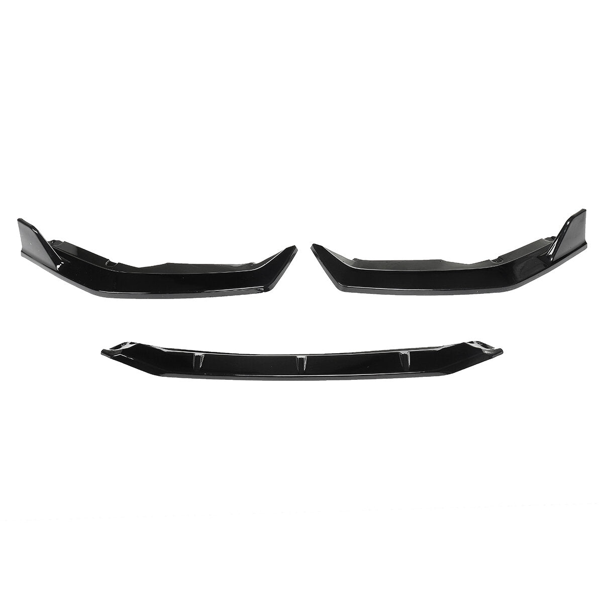Painted Bright Black Front Bumper Lip Chin Spoiler Splitter For Nissan Sentra 2020 2021