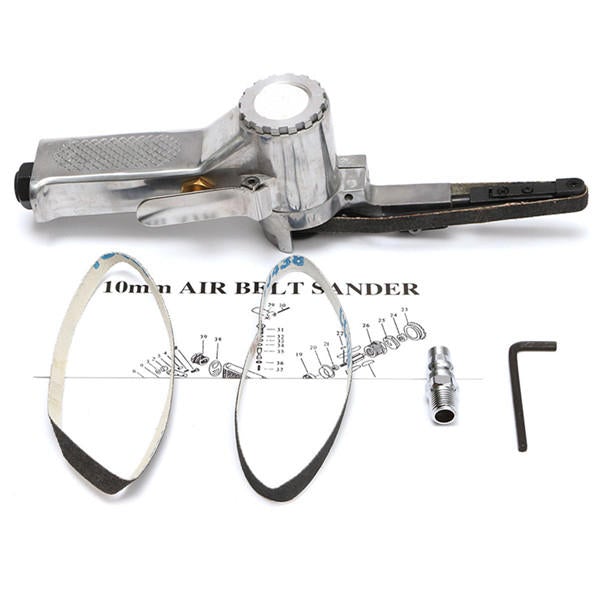 16000rpm Air Belt Sander with 10x330mm Sanding Belt Pneumatic Tool