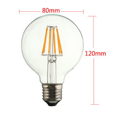 E27 6W Warm White COB LED Filament Retro Edison Bulbs 220V