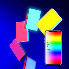 Video Light LED Camera Fill Light Full Color 2900mAh Dimmable 3200K-6200K Support APP Control Photography Studio Ambient Lamp