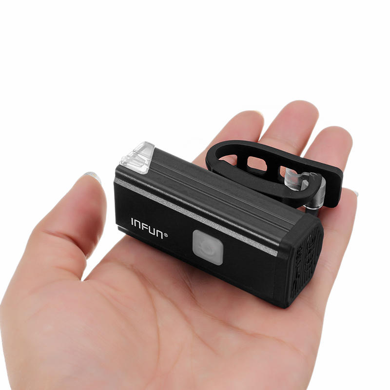 200LM 2 LED 4 Modes IPX6 Waterproof Built-in 1000mAh Battery USB Charging Bike Light