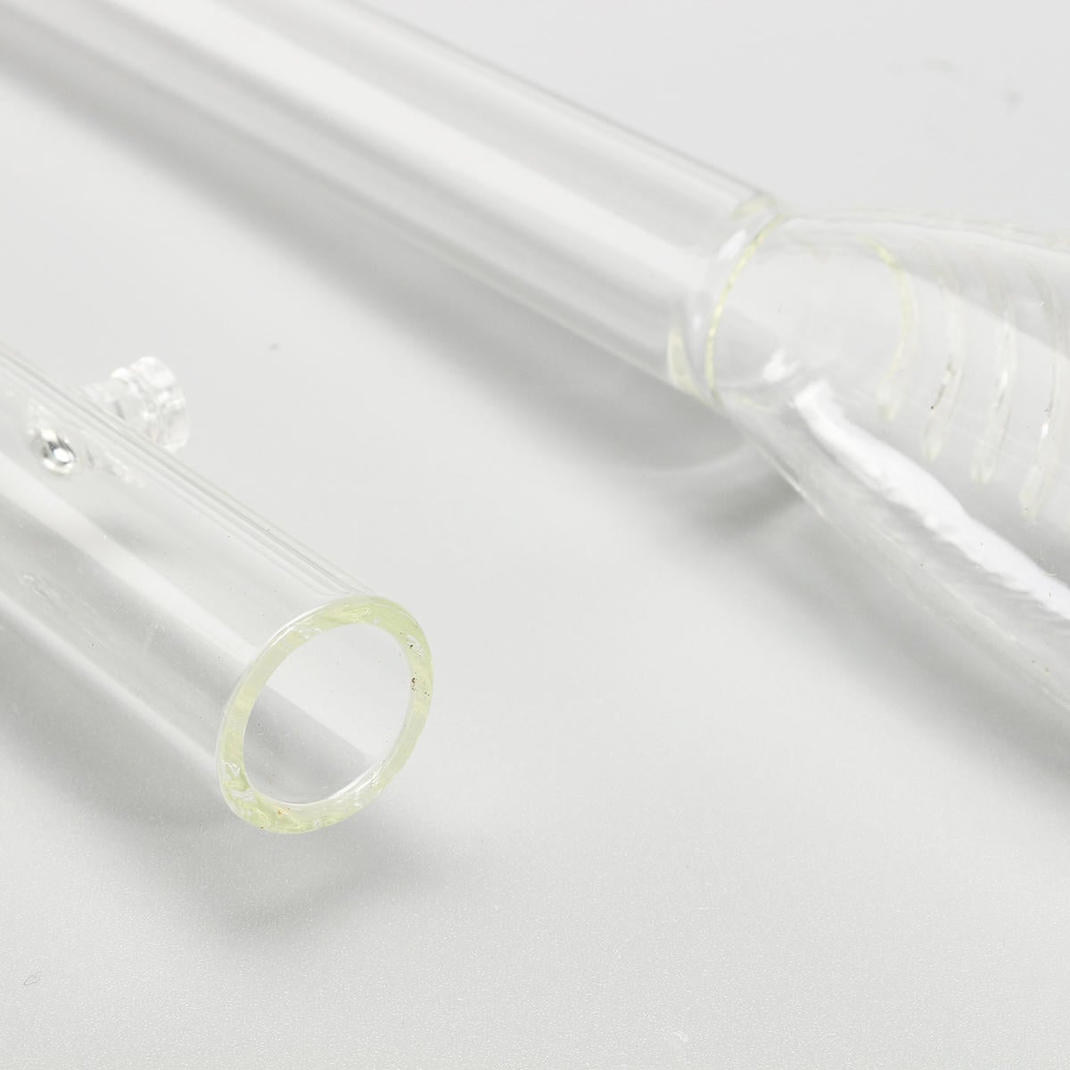 Aquarium Fish Tank Lily Violet Inflow Glass Pipe 13/17mm Tube + Suction Cups Set