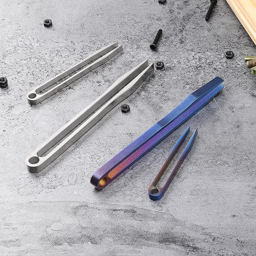 Titanium Alloy Mini Tweezer Portable Emergency CNC Clip Tool