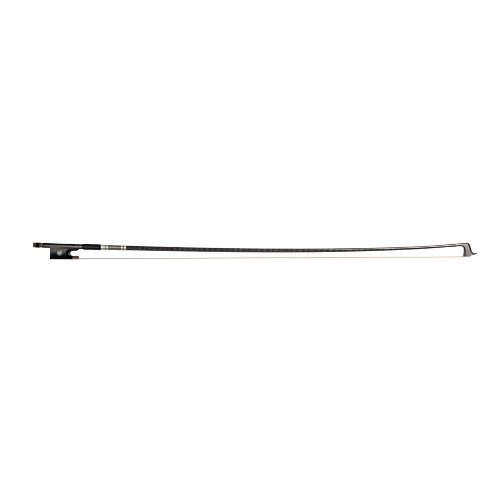 Master Silver Silk Braided Carbon Fiber Bow Sheepskin Grip Ebony Frog 4/4 Size Fiddle Bow