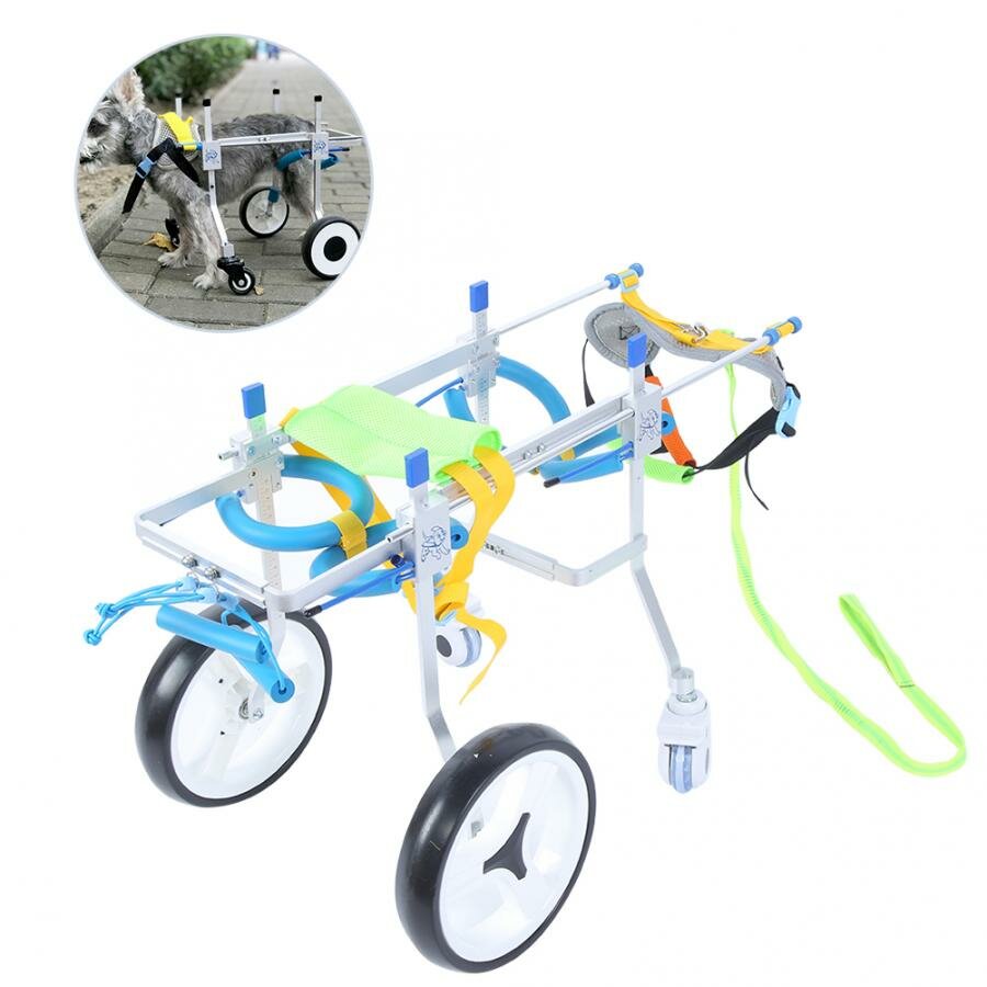 Pet Wheels Chair Stainless Steel For Handicapped Hind Legs Cat Dog Disabled