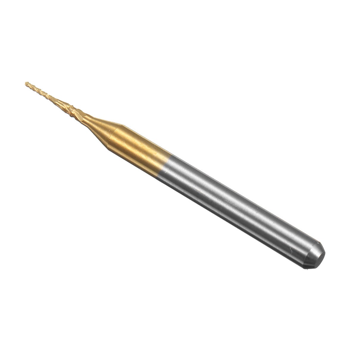 10pcs 0.6mm Titanium Coated Engraving Milling Cutter Carbide End Mill Rotary Burr