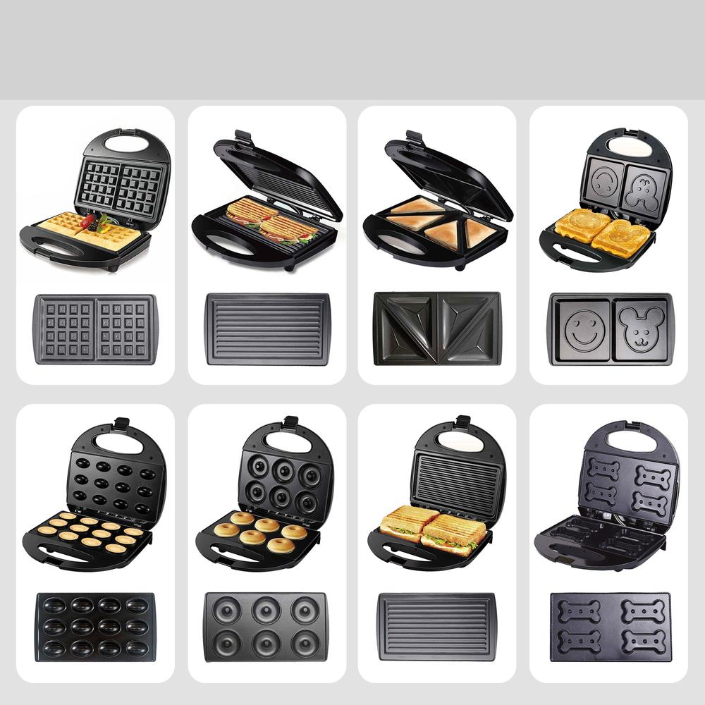 750W Electric Waffles and Sandwich Maker Machine, 220V