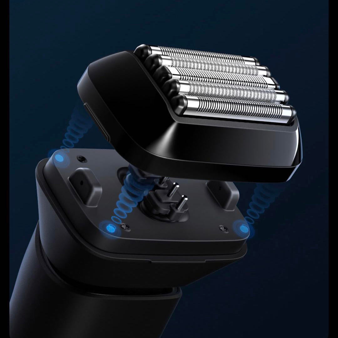 Electric Shaver Men Reciprocating Razor Type-C Rechargeable 5 Cutter Heads 15,000rpm Waterproof Omnidirectional Floating Shaver for Men