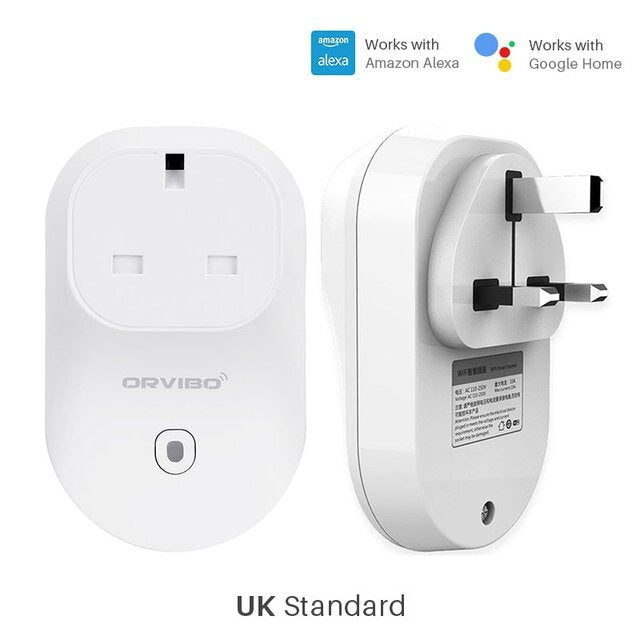 Smart Home WiFi Socket Timing Power Plug Works with Amazon Alexa&Google Home Smartphone APP Control