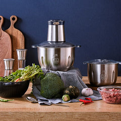 Meat Grinder 400W 3L Stainless Steel Food Processor for Meat Vegetables Nuts