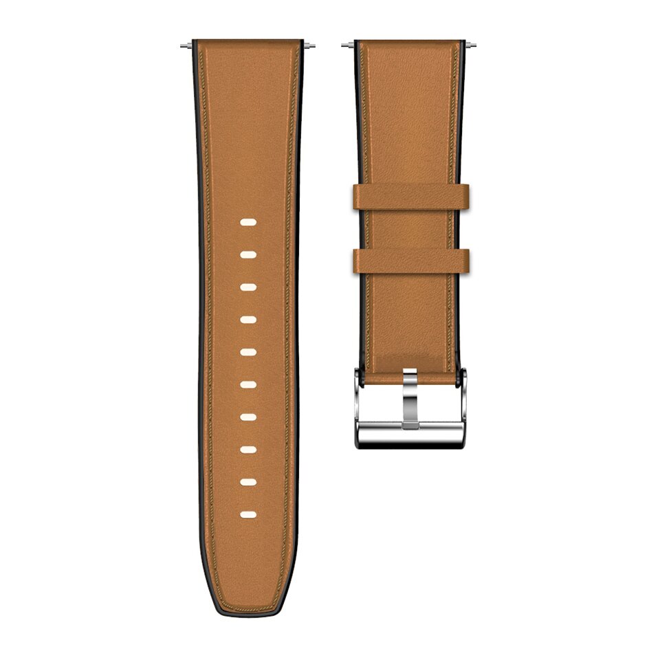 24mm Leather Replacement Strap Smart Watch Band