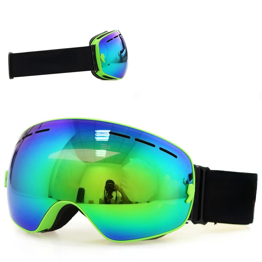 Ski Goggles Double Layers UV400 Anti-Fog Big Mask Glasses for Skiing Snowboard