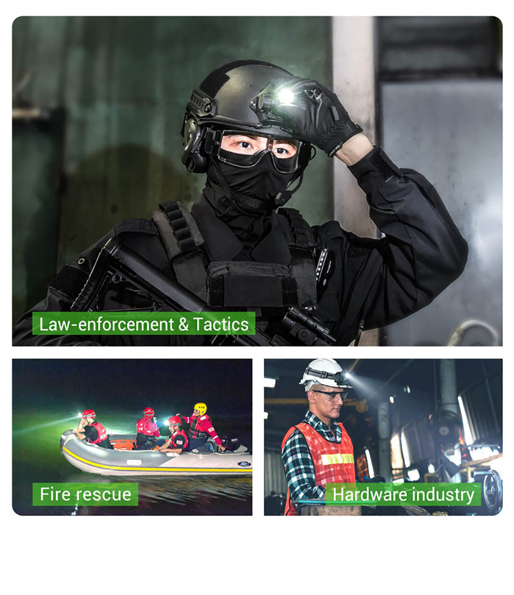 500 Lumen LED Headlamp 4 Modes Outdoor Camping hunt Search Trail running Headlight Led Lamp Type-C Rechargeable