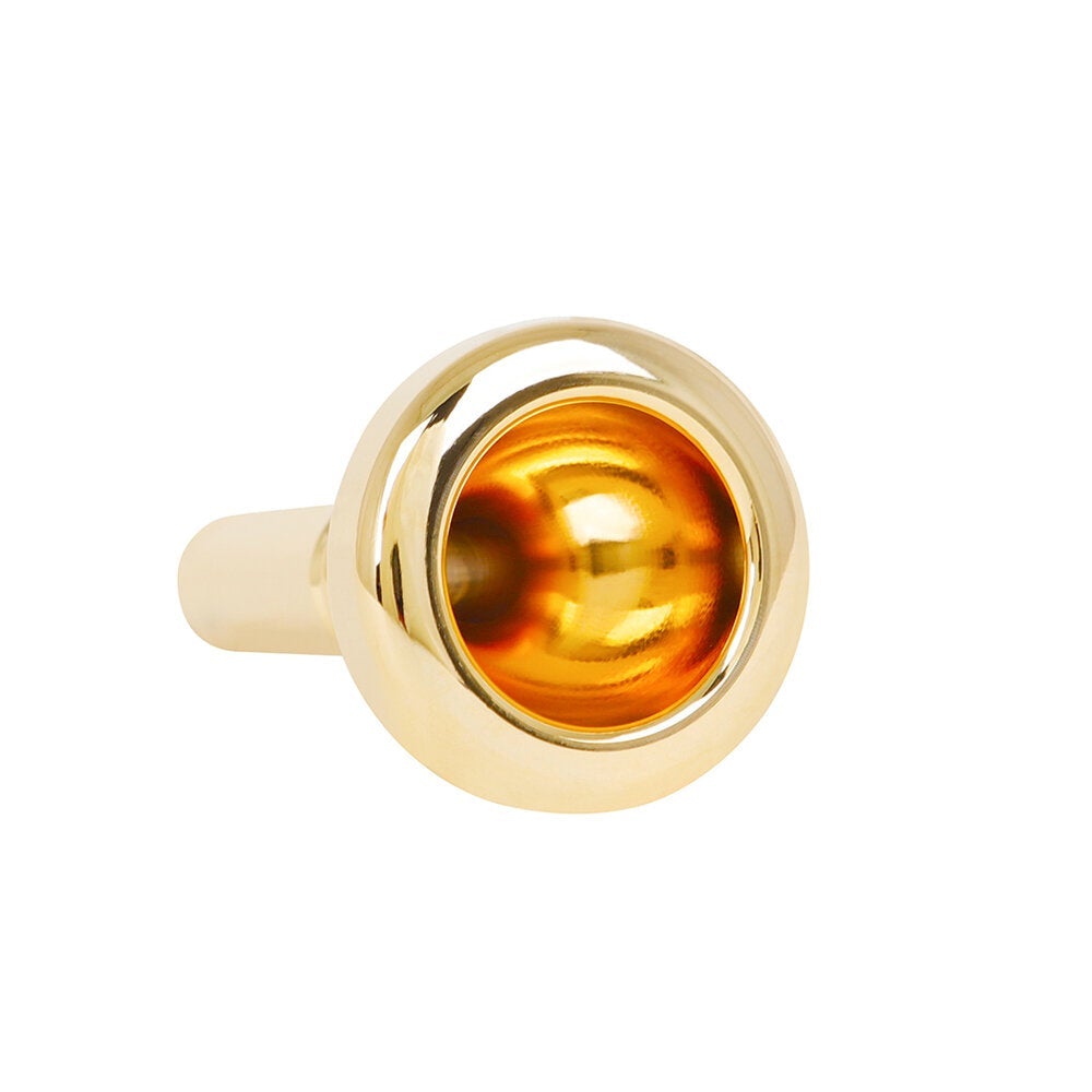 12.7 mm Bach Tenor Trombone 5G Mouthpiece Brass + Lacquered Gold Trumpet Accessories Golden