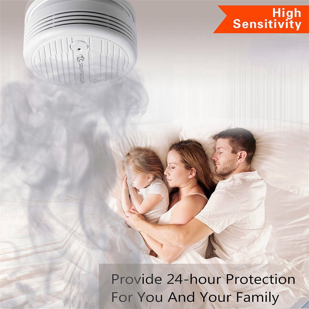 WiFi Smoke Detector Smoke Network Alarm Sensor Work with Tuya Smart Life APP