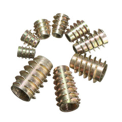 5Pcs M4x10mm Hex Drive Screw In Threaded Insert For Wood Type E