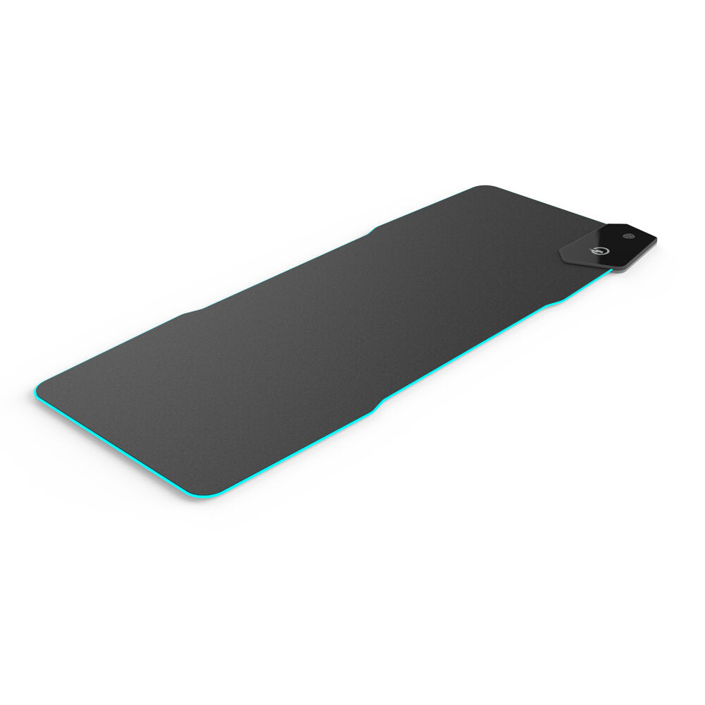 RGB Wireless Charging Mouse Pad Waterproof Fabric Surface Anti-Slip Rubber Base Type-C Wired Computer Keyboard Mouse Pad for PC Laptop Gamer