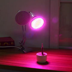 20CM Tube Dual Head Clip Lamp Holder Bulb Adapter with Switch for E27 LED Grow Light