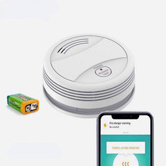 Smart WiFi Smoke Sensor Compatible with Alexa and Google Home APP Alarm Home Security Accessories