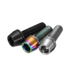 M5x16mm Titanium Ti Bolts Allex Hex Stem Tapered Head Screw with Washer