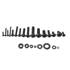 1060Pcs Alloy Steel 10.9 Grade Hex Socket Button Round Head Screws Bolt Assortment Kit M2 M3 M4 M5