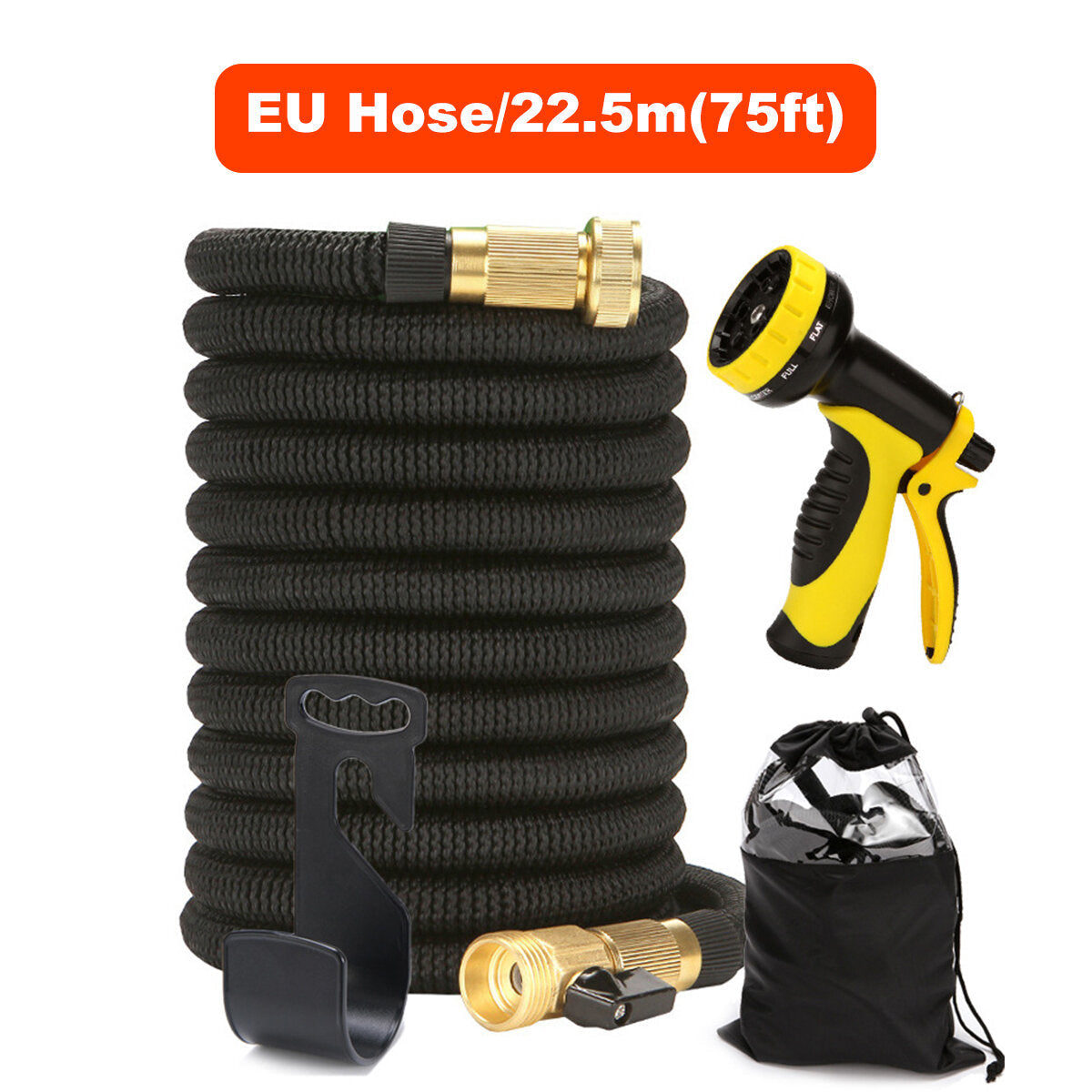 Expandable Garden EU/US Hose Durable Flexible Lightweight Water Spray