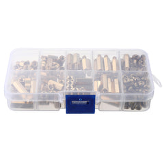 M4BH2 180Pcs M4 Male-Female Brass Hex Column Standoff Support Spacer Pillar for PCB Board
