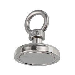 42mm 68kg Neodymium Recovery Magnet Metal Detector Eyebolt Circular Ring