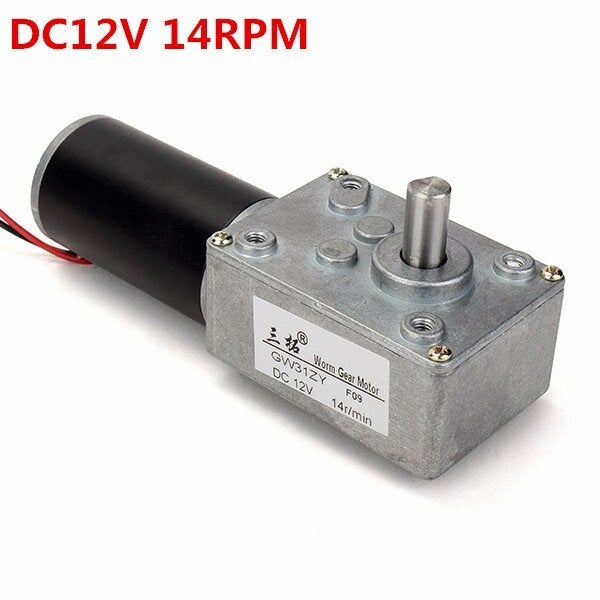 Worm Reducer Gear DC Motor High Torque Low Speed