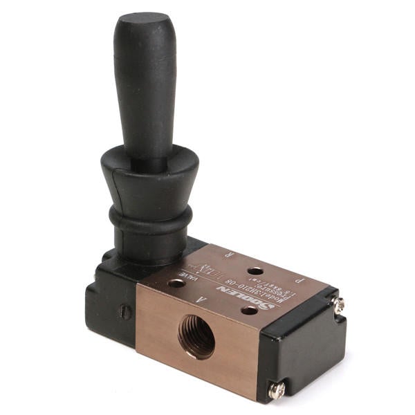 3 Way 2 Position 1/4 Inch Hand Lever Operated Pneumatic Valve Air Control 3H210-08