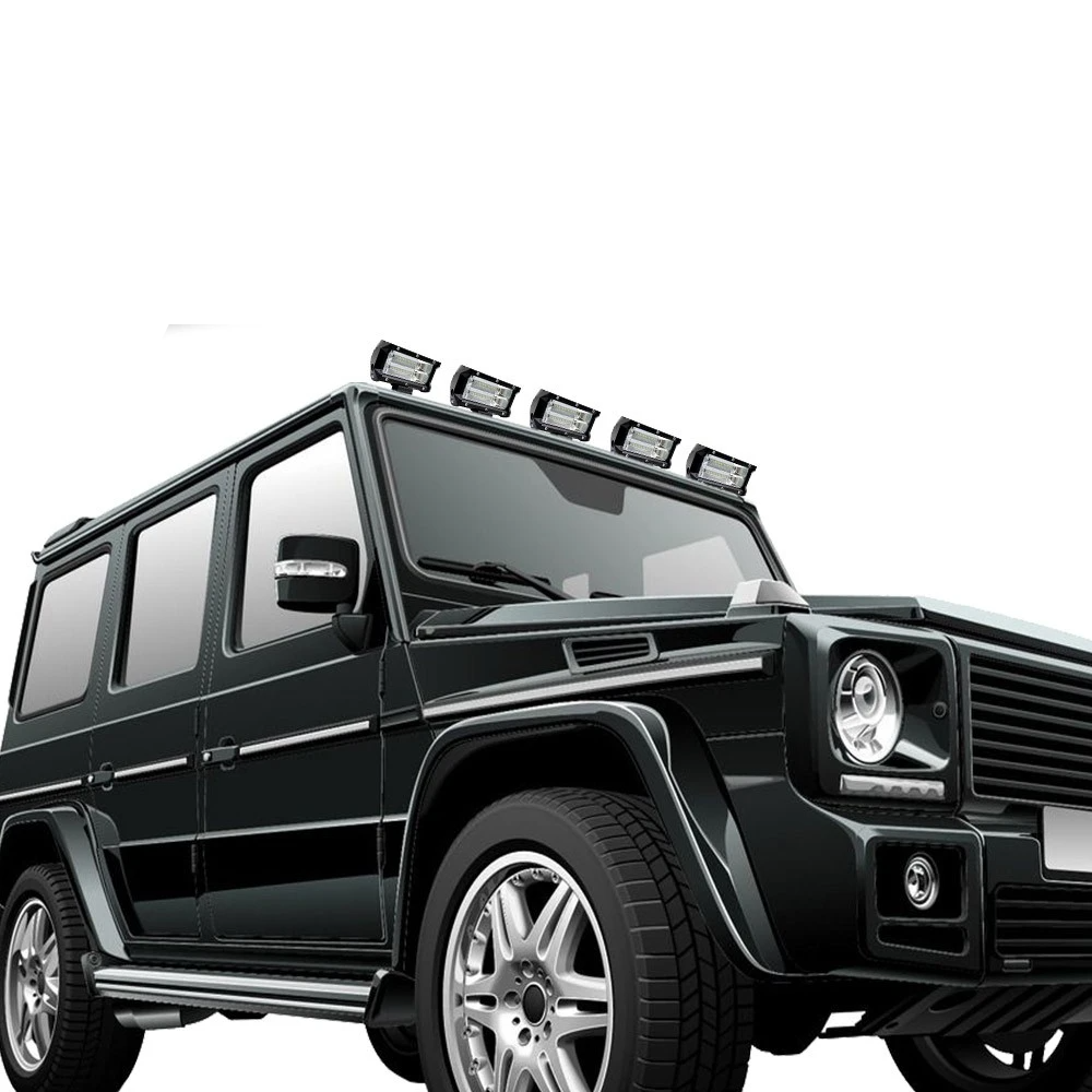 5inch 72W LED Light Bar Spot Beam Work Driving Fog Road Lighting for Jeep Car Truck SUV Boat Marine