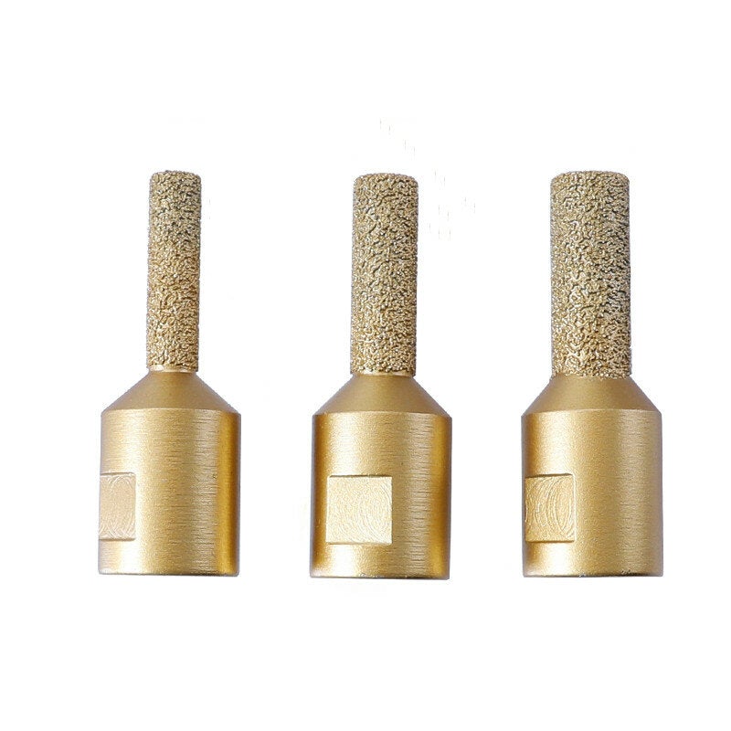 3Pcs 8/10/12mm Abrasive Bits M14 Adapter Diamond Router Bit 46 Grit Slate Stone Splicing Tool for Angle Grinders