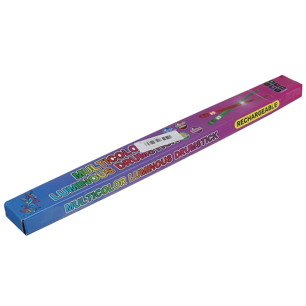 LED Luminous Drum Stick 15 Color Gradient USB Charging with Switch Drumsticks