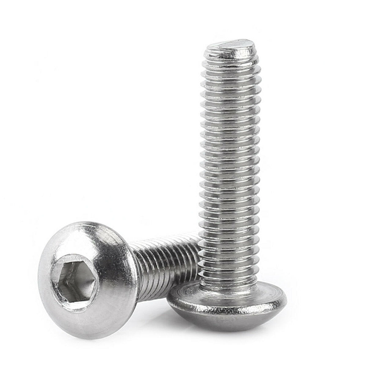 440Pcs M3/M4/M5 Stainless Steel Button Head Hex Socket Cap Screws Bolts Nuts Assortment Kit
