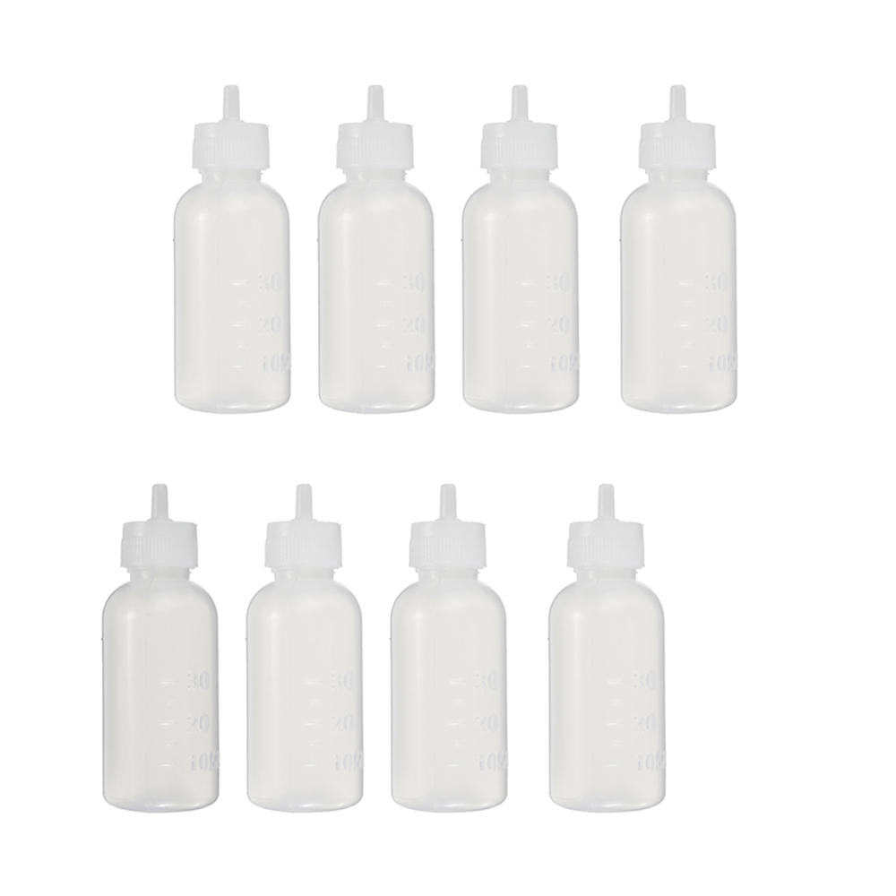 28Pcs/Set Dispensing Needle Kits Blunt Tip Syringe Glue Dropper Plastic Liquid Squeeze Bottle for Refilling and Measuring Liquids