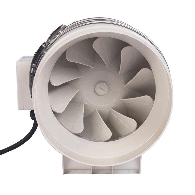 Circular Duct Fan Diagonal Flow Booster Fan Bathroom Kitchen Oil Fume Exhaust Fan