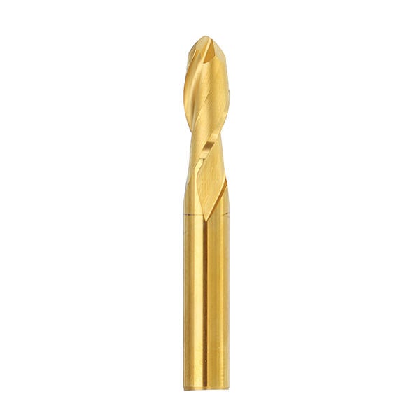 6mm Shank 2 Flutes Ball Nose End Mill Cutter 15/17/22mm Titanium Coated CNC Cutting Tool